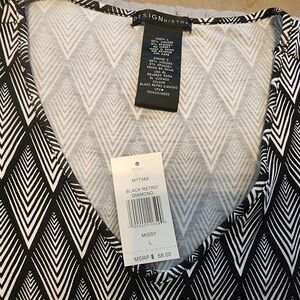 Design History Black and White Asymmetrical Dress